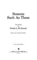 Cover of: Seasons Such As These: Two Novels. Contents: Leprosarium.--The Long Hot Summers of Yasha K. a New Letters Edition (163p)