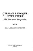 Cover of: German Baroque Literature by Gerhart Hoffmeister