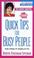 Cover of: Quick Tips for Busy People (Super Shopper Series)