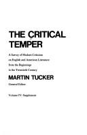 Critical Temper by Martin Tucker
