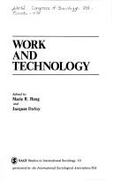 Cover of: Work and technology