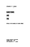 Cover of: Rainstorms and fire: ritual in the novels of John Updike