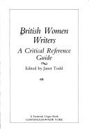 Cover of: British Women Writers | Janet Todd