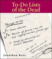 Cover of: To-do lists of the dead by Jonathan Ned Katz