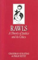 Cover of: Rawls by Chandran Kukathas, Philip Pettit, Chandran Kuathas, Chandran Kukathas, Philip Pettit