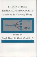 Cover of: Theoretical research programs by Berger, Joseph, Morris Zelditch