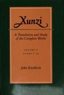 Cover of: Xunzi: a translation and study of the complete works