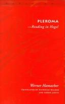 Cover of: Pleroma: reading in Hegel