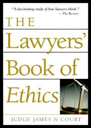 Cover of: The Lawyers' Book Of Ethics (Blank)