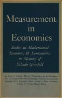 Cover of: Measurement In Economics Studies In Math
