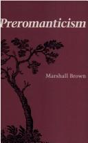 Cover of: Preromanticism | Marshall Brown