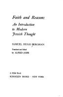 Cover of: Faith and reason: an introduction to modern jewish thought