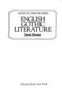 English gothic literature by Derek Brewer