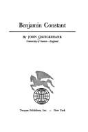 Cover of: Benjamin Constant.