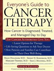 Cover of: Everyone'S Guide To Cancer Therapy 4th Edition by Malin Dollinger, Margaret Tempero, Ernest Rosenbaum, Sean Mulvihill