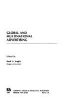 Global and Multi-National Advertising (Advertising and Consumer Psychology) by Basil G. Englis