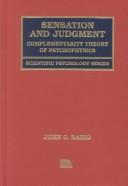 Cover of: Sensation and judgment by Baird, John C.