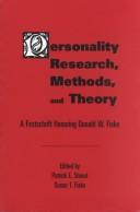 Cover of: Personality research, methods, and theory by edited by Patrick E. Shrout, Susan T. Fiske.