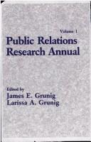 Cover of: Public Relations Research Annual: Volume 1 (Public Relations Research Annual)