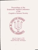 Cover of: Proceedings of the Fourteenth Annual Conference of the Cognitive Science Society by Cognitive Scien 