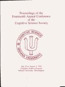Cover of: Proceedings of the Fourteenth Annual Conference of the Cognitive Science Society: July 29 to August 1, 1992, Cognitive Science Program , Indiana University, Bloomington.