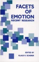 Cover of: Facets of emotion: recent research