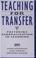 Cover of: Teaching for transfer