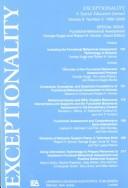 Cover of: Functional Behavioral Assessment: A Special Issue of exceptionality (Special Issue of Exceptionality, 3)