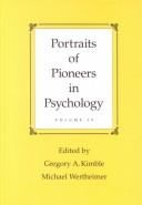 Cover of: Portraits of Pioneers in Psychology: Volume IV (Portraits of Pioneers in Psychology (Paperback Lawrence Erlbaum))