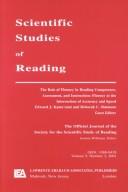 Cover of: The Role of Fluency in Reading Competence, Assessment, and instruction: Fluency at the intersection of Accuracy and Speed: A Special Issue of scientific ... (Scientific Studies of Reading, Vol 5 No.3)