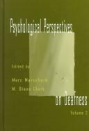 Cover of: Psychological Perspectives on Deafness: Volume II (Psychological Perspectives on Deafness)