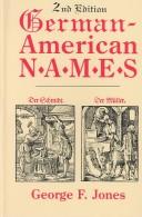 Cover of: German-American Names 2nd Edition