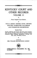 Cover of: Kentucky [Court and Other] Records Volume II | William Ardery