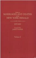 Cover of: Index to marriages and deaths in the New York herald