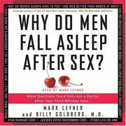 Cover of: Why Do Men Fall Asleep After Sex CD by Billy Goldberg