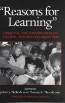 Reasons for learning by John G. Nicholls, Theresa A. Thorkildsen