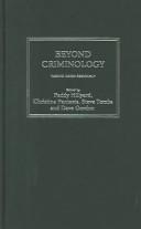 BEYOND CRIMINOLOGY: TAKING HARM SERIOUSLY; ED. BY PADDY HILLYARD