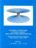 Cover of: Internal structure of black holes and spacetime singularities | 