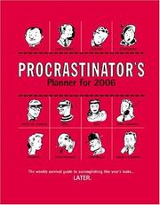 Cover of: Procrastinator's Planner 2006 by Susan Cohan Hoffman, Lila Carroll, Jody Cohan