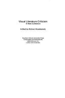 Cover of: Visual literature criticism by edited by Richard Kostelanetz.