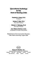 Cover of: Educational audiology for the hard of hearing child