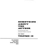 Cover of: Something About the Author v. 19 by Anne Commire