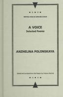 Cover of: A Voice: Selected Poems (Writings from an Unbound Europe)