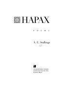 Cover of: Hapax: poems