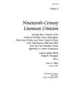 Cover of: Nineteenth-Century Literature Criticism, Vol. 8