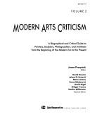 Cover of: Modern Arts Criticism by Joann Prosyniuk