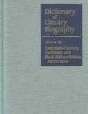 Cover of: Twentieth-century Caribbean and Black African writers. by edited by Bernth Lindfors and Reinhard Sander.
