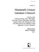 Cover of: Nineteenth-Century Literature Criticism, Vol. 57 (Nineteenth Century Literature Criticism) by Gale Group