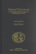 Cover of: Personal disclosures: an anthology of self-writings from the seventeenth century