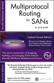 Cover of: Multiprotocol Routing for SANs | Josh Judd